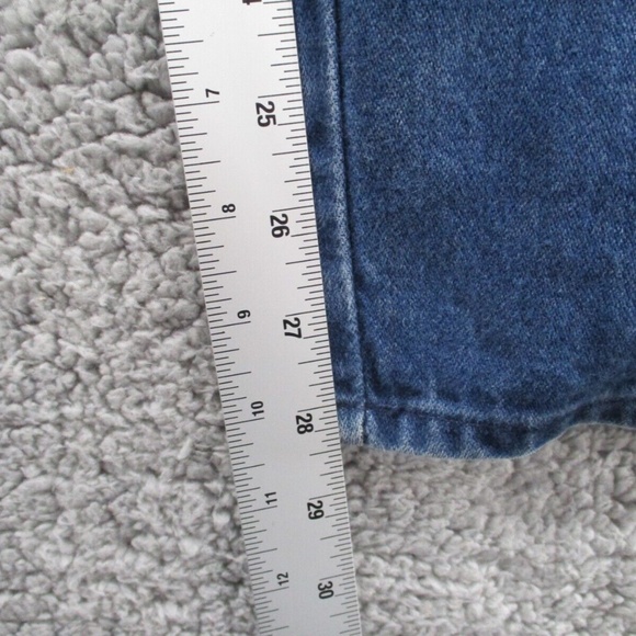 Vintage 1980's Wrangler Jeans Men's 38 Short Distressed Stone Wash Blue 84414KB - Picture 12 of 14